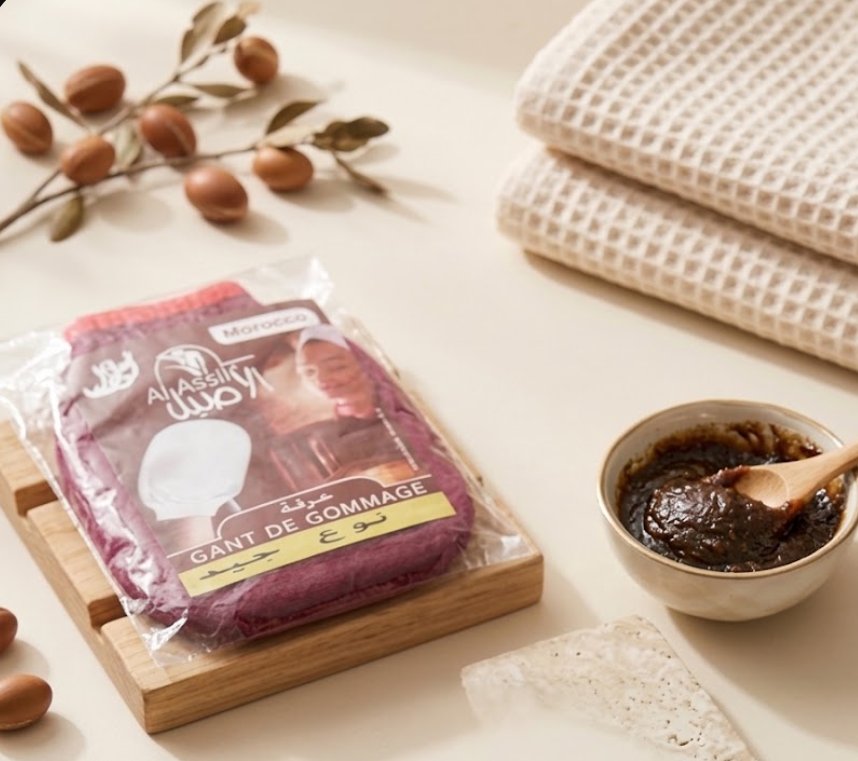 Kessa Exfoliating Glove – Al Assil — Oasis Organics