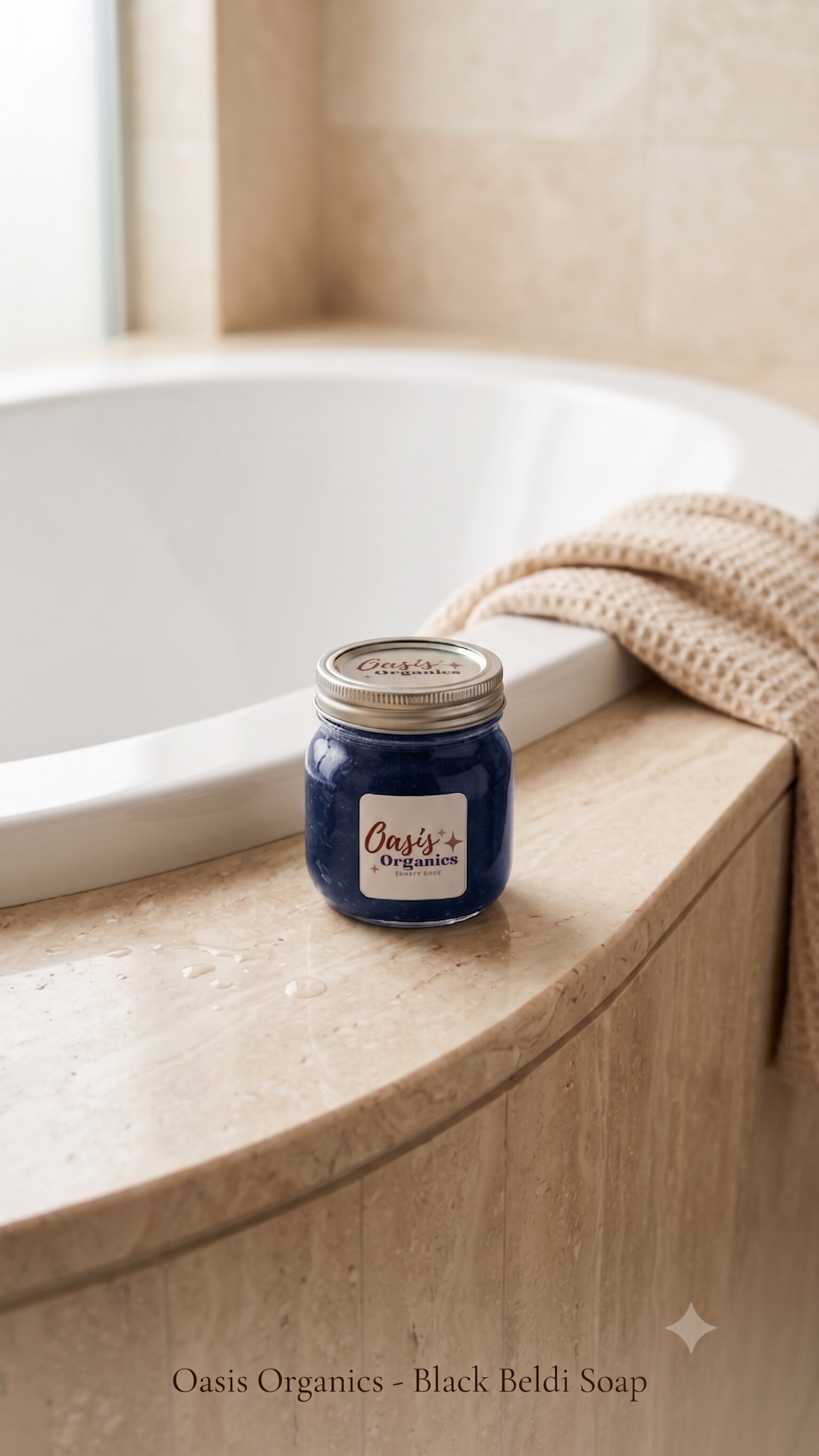 Neela Black Soap view 2 — Oasis Organics