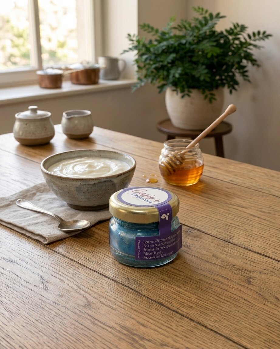 Face care — Neela powder in ceramic dish